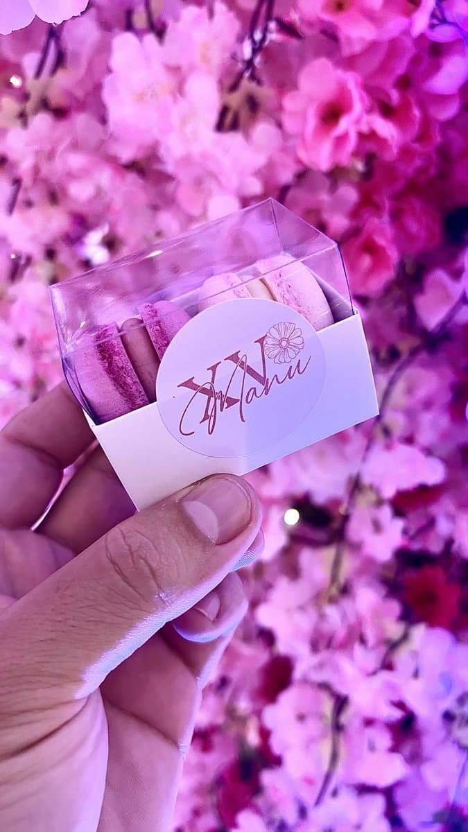Caixa de macarons personalizada