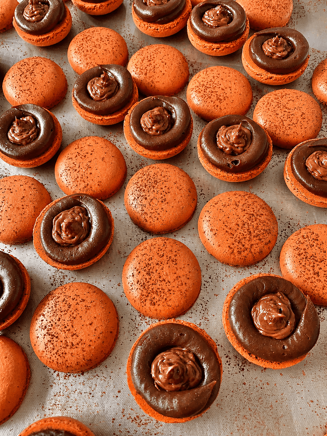 Coleção de sabores de macarons da Maria Clara Pâtisserie